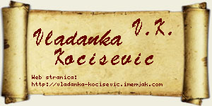 Vladanka Kočišević vizit kartica